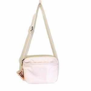 VTG Stone Mountain Made in USA White Leather Bag